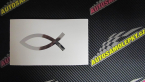 Samolepka Jesus rybička 002 křesťanský symbol