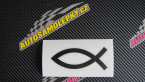 Samolepka Jesus rybička 002 křesťanský symbol