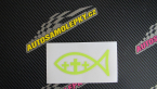 Samolepka Jesus rybička 005 tři kříže křesťanský symbol