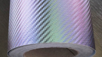 Samolepka Karbon 3D folie MODRÝ ZELENÝ CHAMELEON carbon
