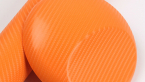Samolepka Karbon 4D folie ORANŽOVÁ carbon
