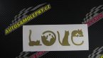 Samolepka Kočky love