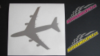 Samolepka letadlo 023 levá Jumbo Jet