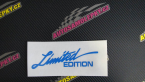 Samolepka Limited edition 011 nápis