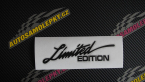 Samolepka Limited edition 011 nápis