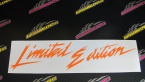 Samolepka Limited edition new 001 v řádce
