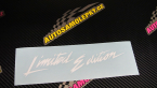 Samolepka Limited edition new 001 v řádce