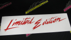 Samolepka Limited edition new 001 v řádce