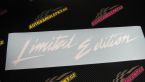 Samolepka Limited edition new 001 v řádce