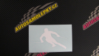 Samolepka Lyžař 012 levá