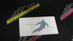 Samolepka Lyžař 015 pravá