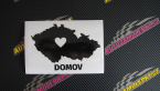 Samolepka Mapa České republiky 003 domov