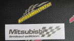 Samolepka Mitsubishi limited edition pravá