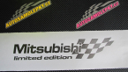 Samolepka Mitsubishi limited edition pravá