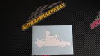 Samolepka Motokára 001 pravá