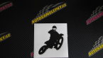Samolepka Motorka 004 pravá motokros