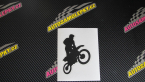 Samolepka Motorka 035 pravá motokros