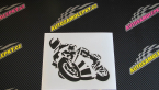 Samolepka Motorka 040 levá road racing