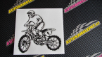 Samolepka Motorka 043 levá motokros