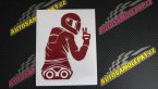 Samolepka Motorkář 002 pravá