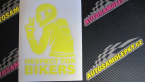 Samolepka Motorkář 004 respect for bikers nápis