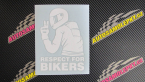 Samolepka Motorkář 004 respect for bikers nápis
