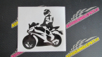 Samolepka Motorkář 005 levá