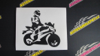 Samolepka Motorkář 005 pravá