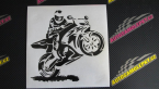 Samolepka Motorkář 010 pravá
