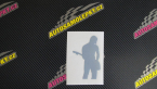 Samolepka Music 005 pravá hráč na kytaru