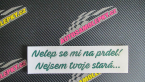 Samolepka Nelep se mi na prdel! Nejsem tvoje stará 001 nápis
