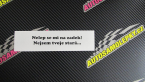 Samolepka Nelep se mi na zadek, nejsem tvoje stará 002 nápis
