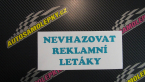 Samolepka Nevhazovat reklamní letáky