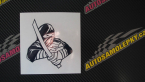 Samolepka Ninja silueta pravá