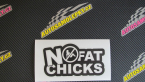 Samolepka No fat chicks 003