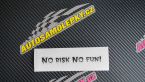 Samolepka No risk no fun 002