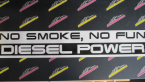 Samolepka No smoke. no fun, diesel power nápis