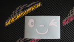 Samolepka Obličej 008 pravá mrkající