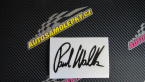 Samolepka Paul Walker 002 podpis