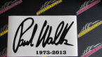 Samolepka Paul Walker 003 podpis a datum
