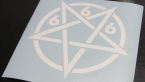 Samolepka Pentagram 666