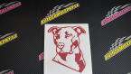 Samolepka Pes 054 levá Pitbull