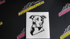 Samolepka Pes 054 pravá Pitbull