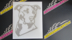 Samolepka Pes 054 pravá Pitbull
