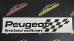 Samolepka Peugeot limited edition pravá