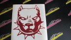 Samolepka Pitbull hlava 002 levá