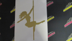 Samolepka Pole dance 001 pravá tanec na tyči