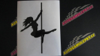 Samolepka Pole dance 001 pravá tanec na tyči