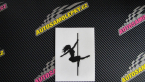 Samolepka Pole dance 001 pravá tanec na tyči