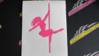Samolepka Pole dance 001 pravá tanec na tyči